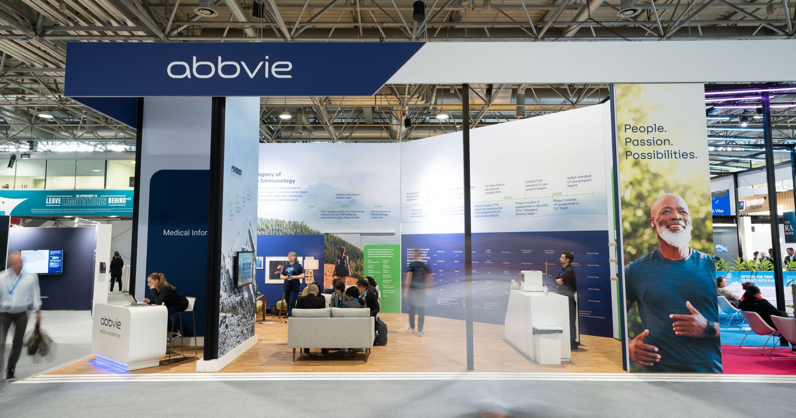 AbbVie EULAR 2024 booth interior